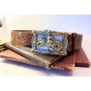 Pennys Ranchcraft Leather Belt, Vintage Top grade ,handmade size 32